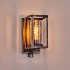 Portalis outdoor wall light gold, black, 1-light source