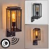 Cadafaes outdoor wall light black, 1-light source, Motion sensor