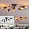 Medelim ceiling light clear, Smoke-coloured, 5-light sources