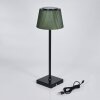 Longchamps Outdoor table lamp, table lamp LED brown, green, 1-light source