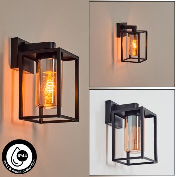 Trancozelos outdoor wall light black, 1-light source