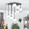 Chehalis ceiling light, globe light white, 9-light sources