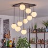 Chehalis ceiling light, globe light white, 9-light sources