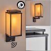 Cadafaes outdoor wall light black, 1-light source, Motion sensor