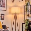 Flemming floor lamp dark brown, 1-light source