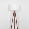 Flemming floor lamp dark brown, 1-light source