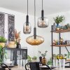 Alcofra hanging light black, 3-light sources