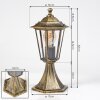 Loria pedestal light brown, gold, 1-light source