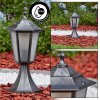 Loria pedestal light black, silver, 1-light source