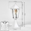 Loria pedestal light white, 1-light source