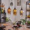 Ladrongueira hanging light chrome, gold, clear, coppery, Smoke-coloured, 3-light sources