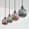 Mo hanging light blue, green, coppery, 4-light sources