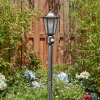 Loria outdoor light, path light black, silver, 1-light source, Motion sensor