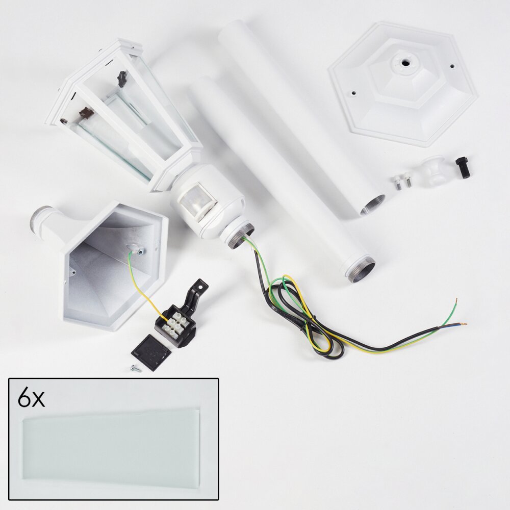 Loria outdoor light, path light white, 1-light source, Motion sensor