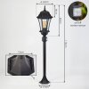 Etoe outdoor light, path light black, 1-light source, Motion sensor