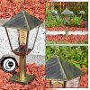 Anfei outdoor light, pedestal light, path light brown, gold, 1-light source