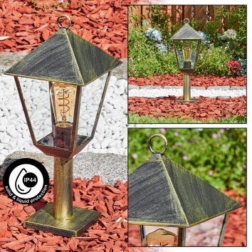 Anfei outdoor light, pedestal light, path light brown, gold, 1-light source