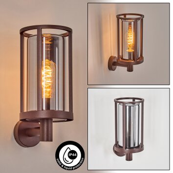 Martinha outdoor wall light rust-coloured, 1-light source