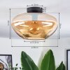 Mertola ceiling light Amber, 1-light source