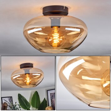 Mertola ceiling light Amber, 1-light source