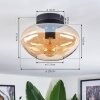 Mertola ceiling light Amber, 1-light source