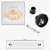 Mertola ceiling light Amber, clear, 1-light source