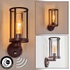 Martinha outdoor wall light rust-coloured, 1-light source, Motion sensor