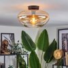 Mertola ceiling light Amber, clear, 1-light source