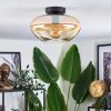 Mertola ceiling light Amber, clear, 1-light source