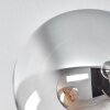 Koyoto ceiling light, globe light 80 cm clear, Smoke-coloured, 6-light sources