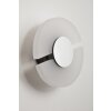 Lutec Savona wall light LED brushed steel, 1-light source