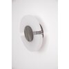 Lutec Savona wall light LED brushed steel, 1-light source