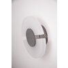 Lutec Savona wall light LED brushed steel, 1-light source