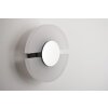 Lutec Savona wall light LED brushed steel, 1-light source