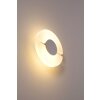 Lutec Savona wall light LED brushed steel, 1-light source