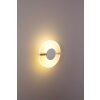 Lutec Savona wall light LED brushed steel, 1-light source