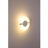 Lutec Savona wall light LED brushed steel, 1-light source