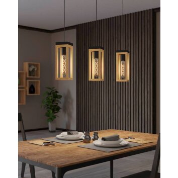 Eglo NAFFERTON Pendant Light Ecru, black, 3-light sources