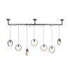 Pendelleuchte pendant light anthracite, 7-light sources