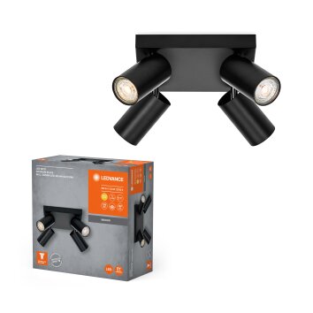 Ledvance Lights Spot ceiling light LED black, 4-light sources