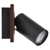 Ledvance Lights Spot ceiling light LED Wood like finish, black, 1-light source