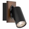 Ledvance Lights Spot ceiling light LED Wood like finish, black, 1-light source