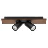 Ledvance Lights Spot ceiling light LED Wood like finish, black, 2-light sources