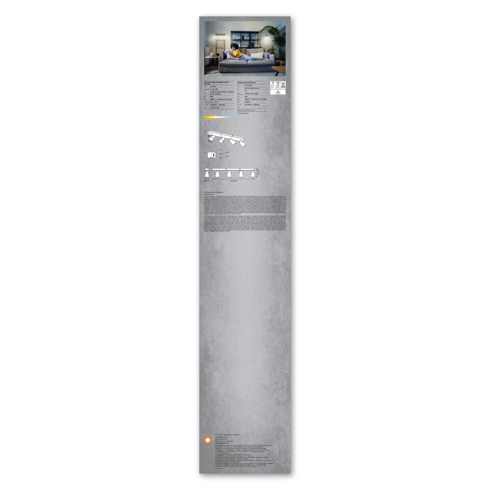 Ledvance Lights Spot ceiling light LED grey, 4-light sources