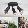 Medelim ceiling light clear, Smoke-coloured, 3-light sources