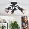 Medelim ceiling light clear, Smoke-coloured, 3-light sources