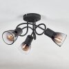 Medelim ceiling light clear, Smoke-coloured, 3-light sources