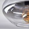 Mertola ceiling light clear, Smoke-coloured, 1-light source