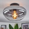 Mertola ceiling light clear, Smoke-coloured, 1-light source