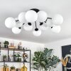 Gastor ceiling light, globe light white, 12-light sources